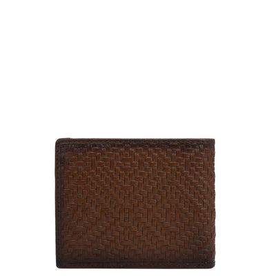 Cognac Bifold Leather Mens Wallet