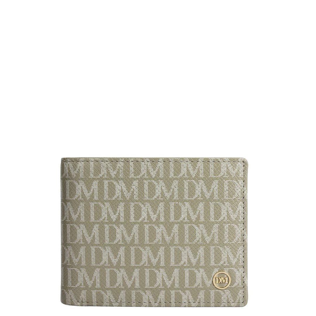 Monogram Bifold Men's Wallet - Smoke Grey