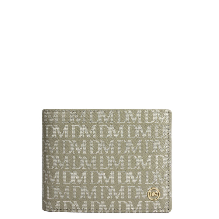 Monogram Bifold Men's Wallet - Smoke Grey