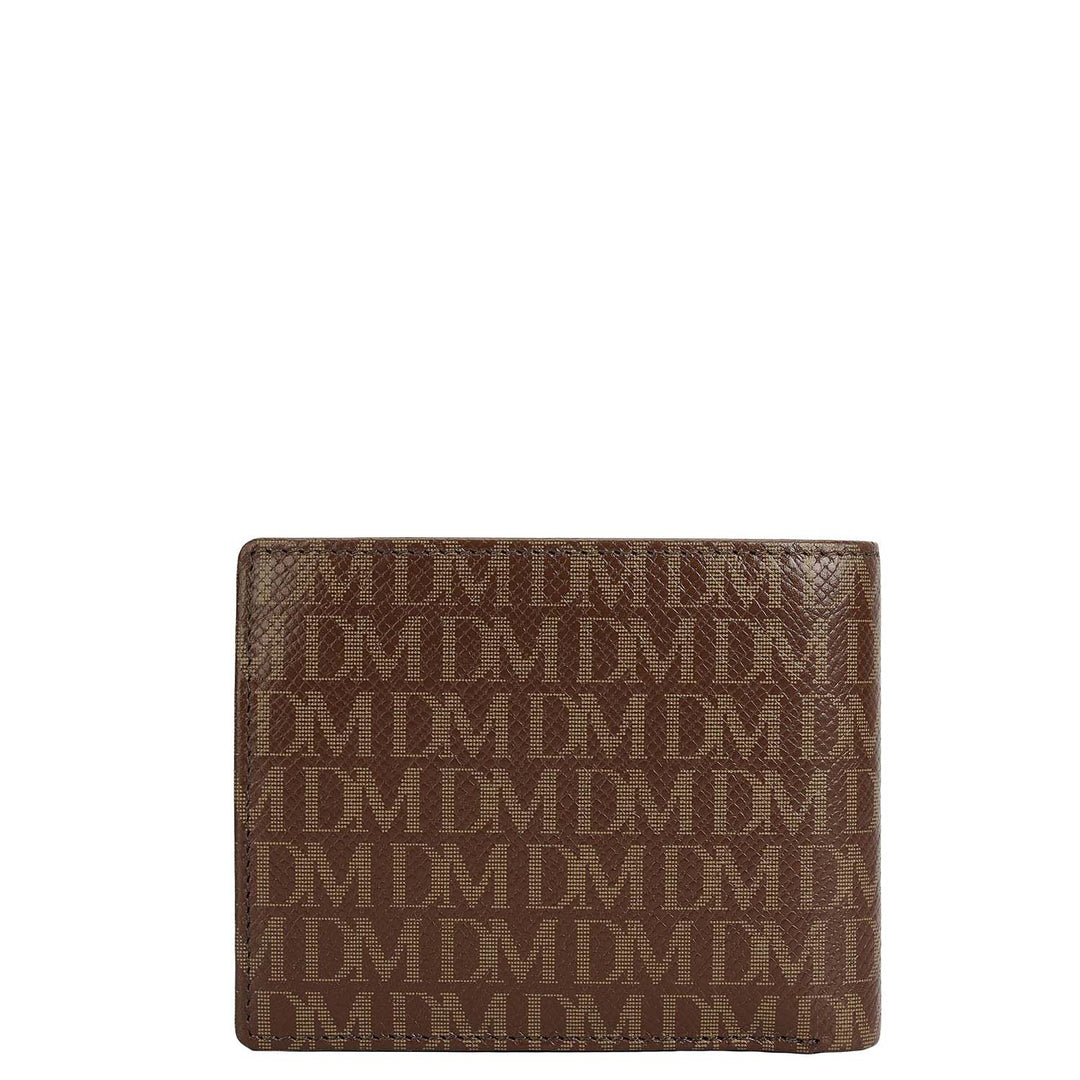 Monogram Bifold Men's Wallet - Walnut