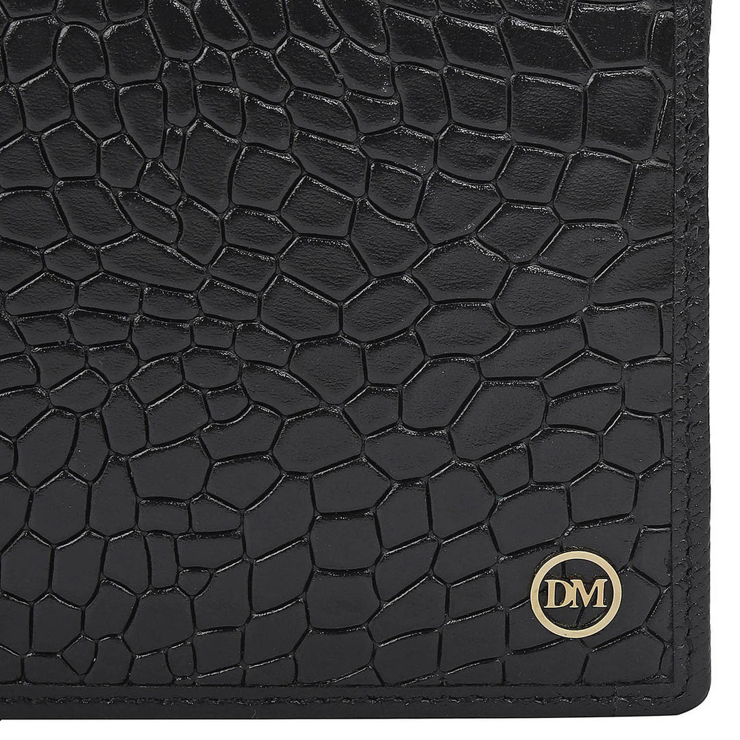 Black Bifold Leather Mens Wallet