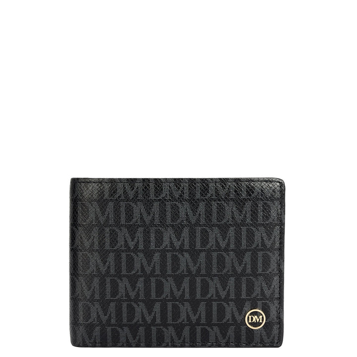 Black Bifold Leather Mens Wallet