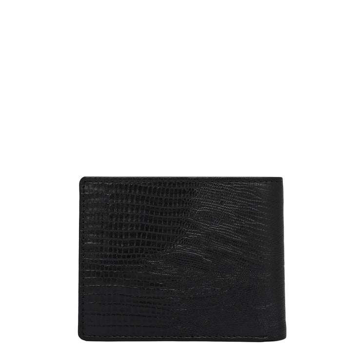 Black Bifold Leather Mens Wallet