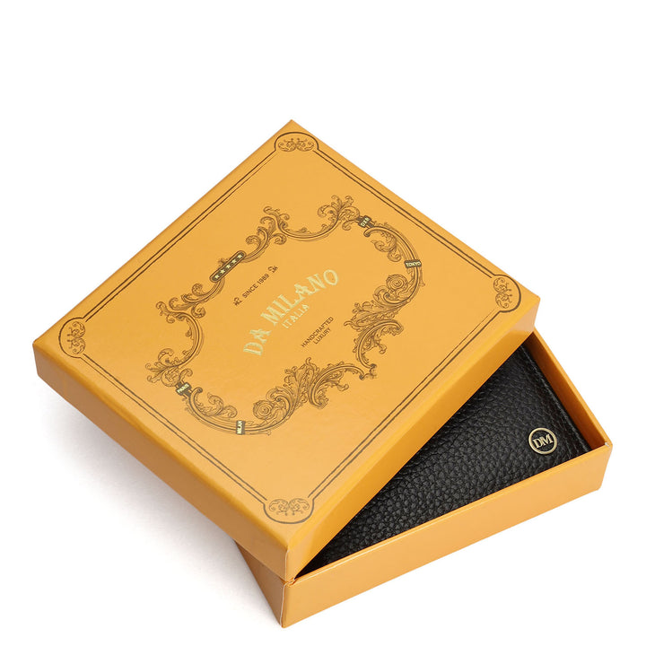 Black Bifold Leather Mens Wallet