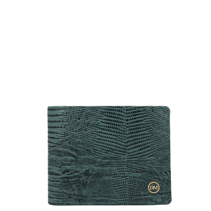 Green Bifold Leather Mens Wallet