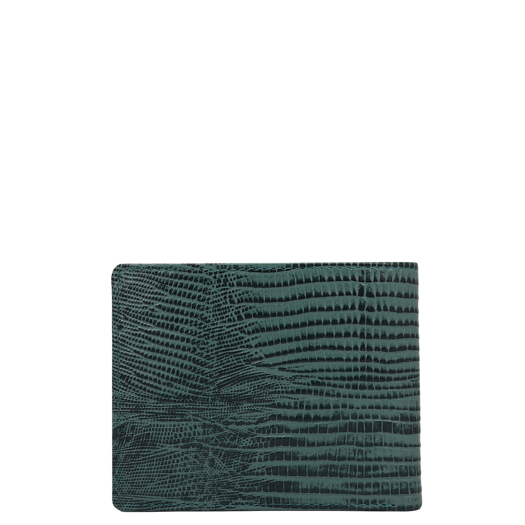 Green Bifold Leather Mens Wallet