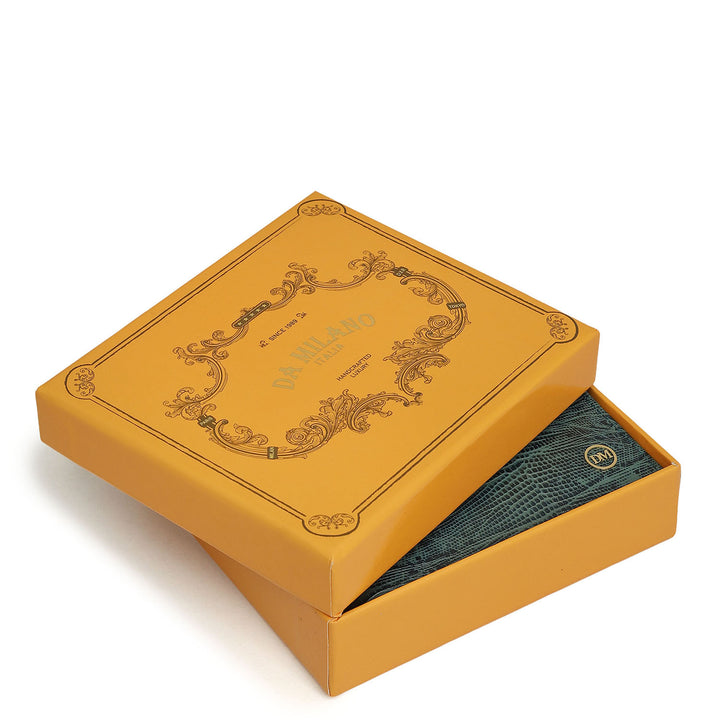 Green Bifold Leather Mens Wallet