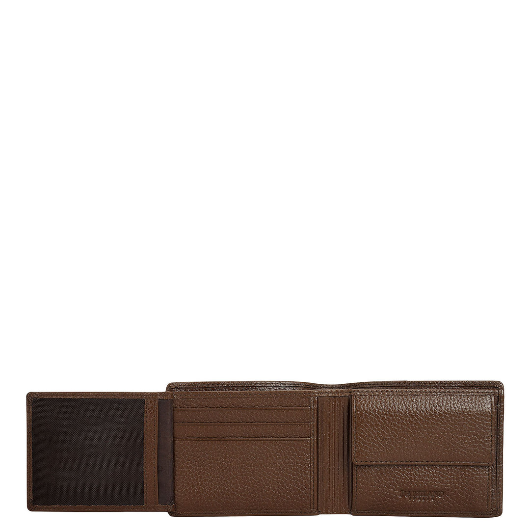 Mocha Bifold Leather Mens Wallet