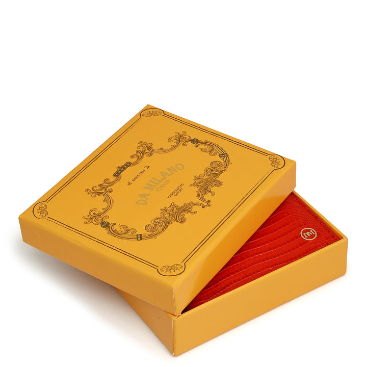 Red Bifold Leather Mens Wallet