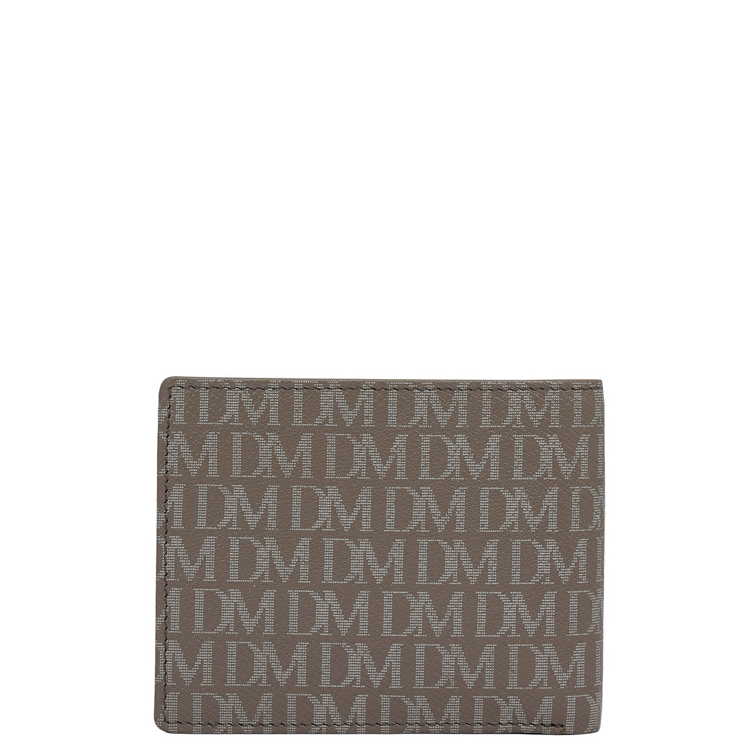 Smoke Grey Bifold Leather Mens Wallet