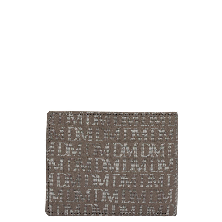 Smoke Grey Bifold Leather Mens Wallet