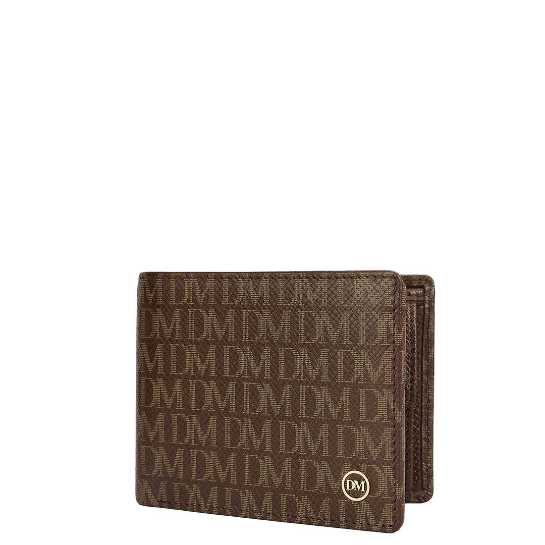 Walnut Bifold Leather Mens Wallet