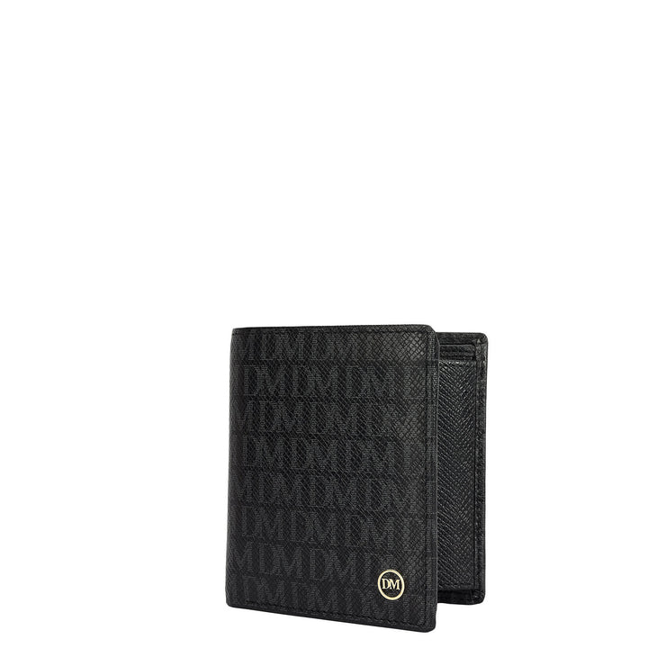 Black Bifold Leather Mens Wallet