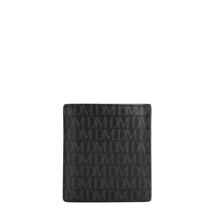 Black Bifold Leather Mens Wallet