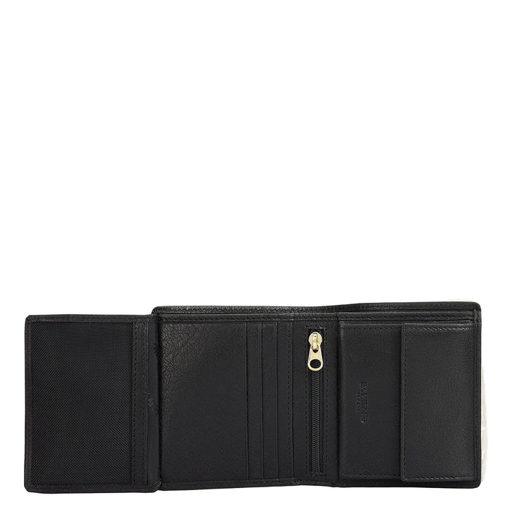 Black Bifold Leather Mens Wallet