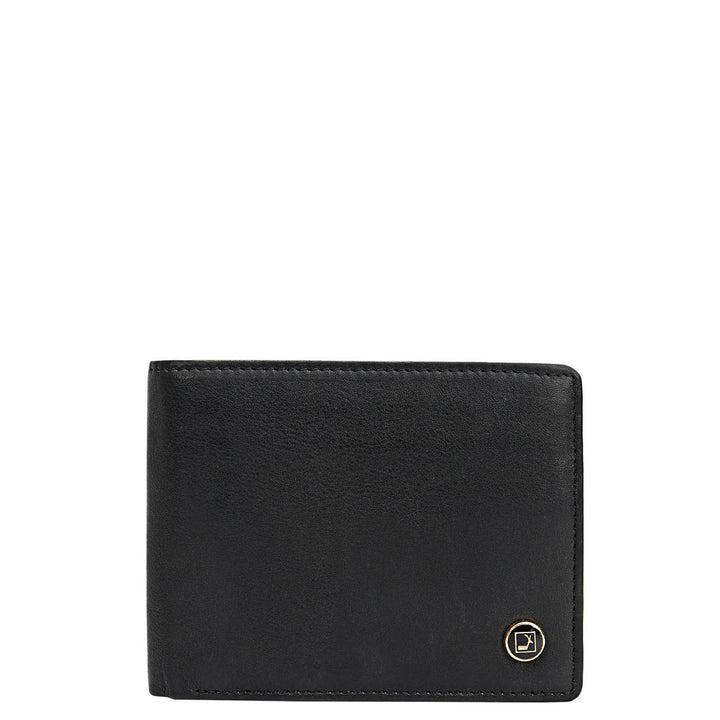 Black Bifold Leather Mens Wallet