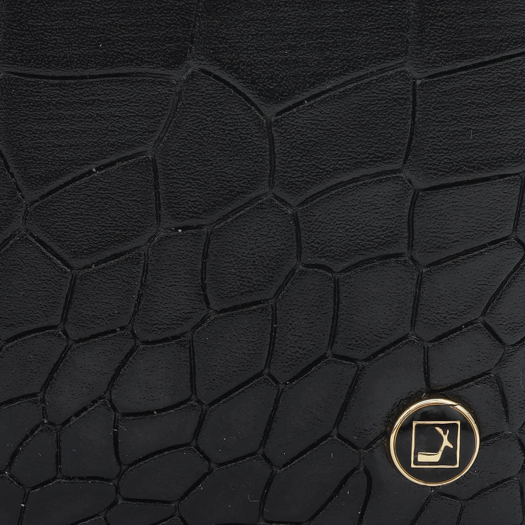 Black Bifold Leather Mens Wallet