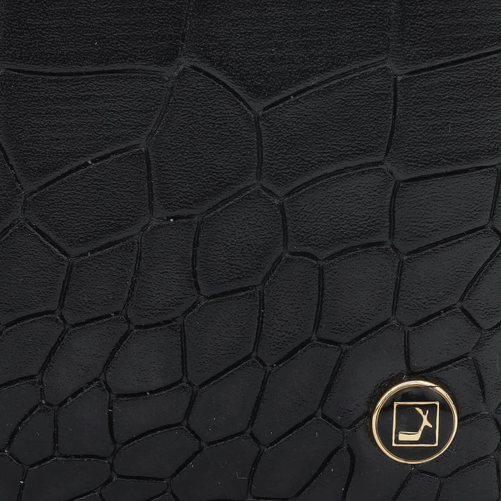Black Bifold Leather Mens Wallet