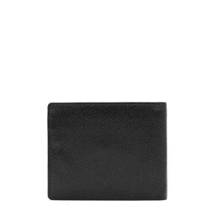 Black Bifold Leather Mens Wallet