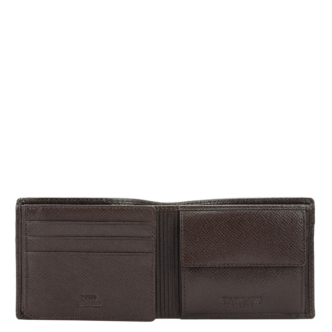 Brown Bifold Leather Mens Wallet