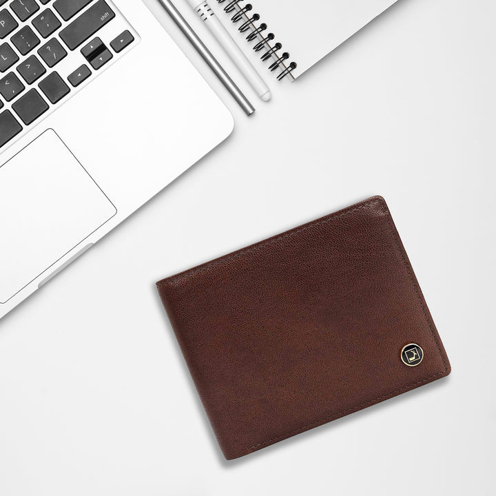 Brown Bifold Leather Mens Wallet