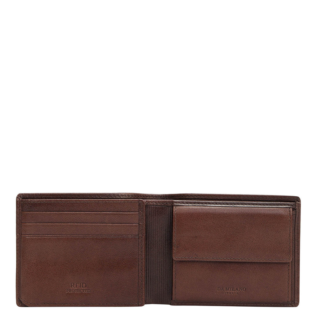 Brown Bifold Leather Mens Wallet