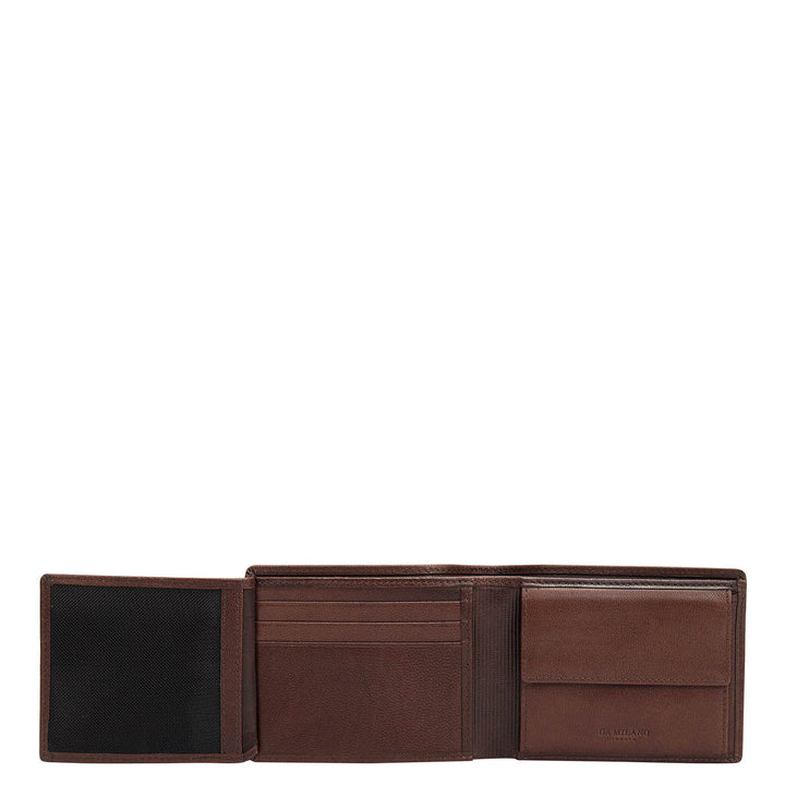 Brown Bifold Leather Mens Wallet