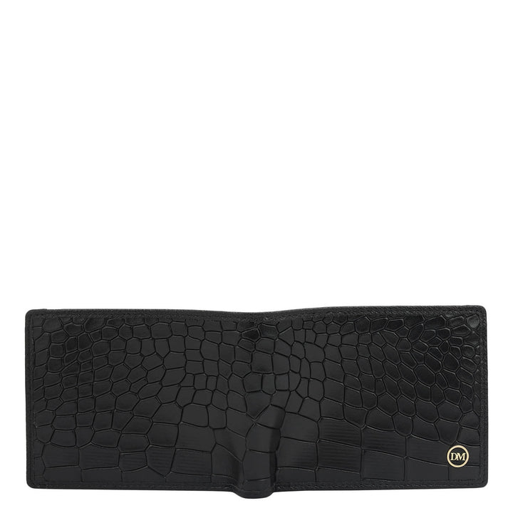 Black Bifold Leather Mens Wallet