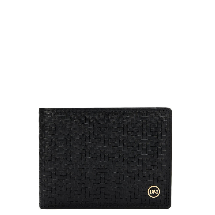Black Bifold Leather Mens Wallet