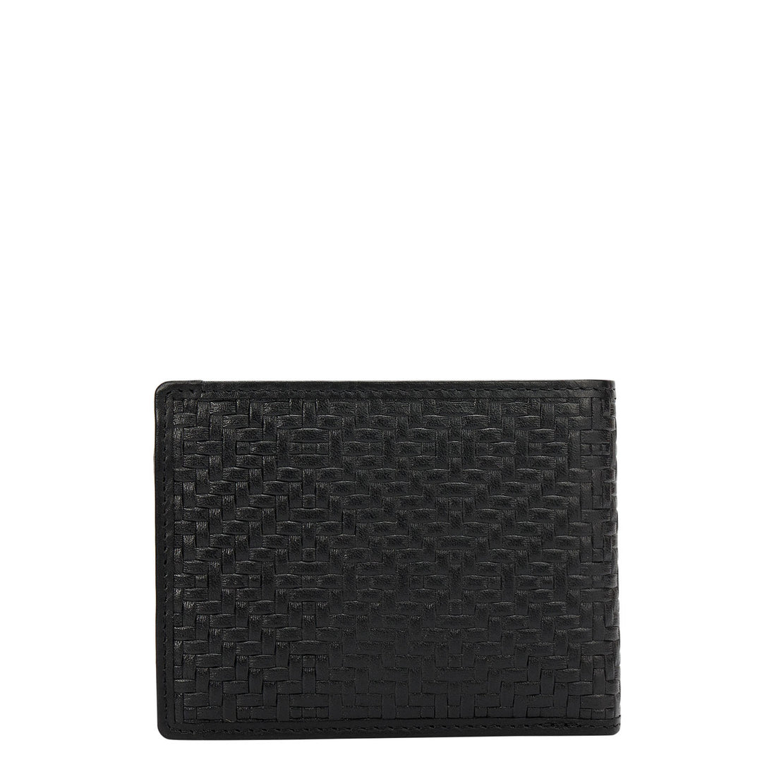 Black Bifold Leather Mens Wallet
