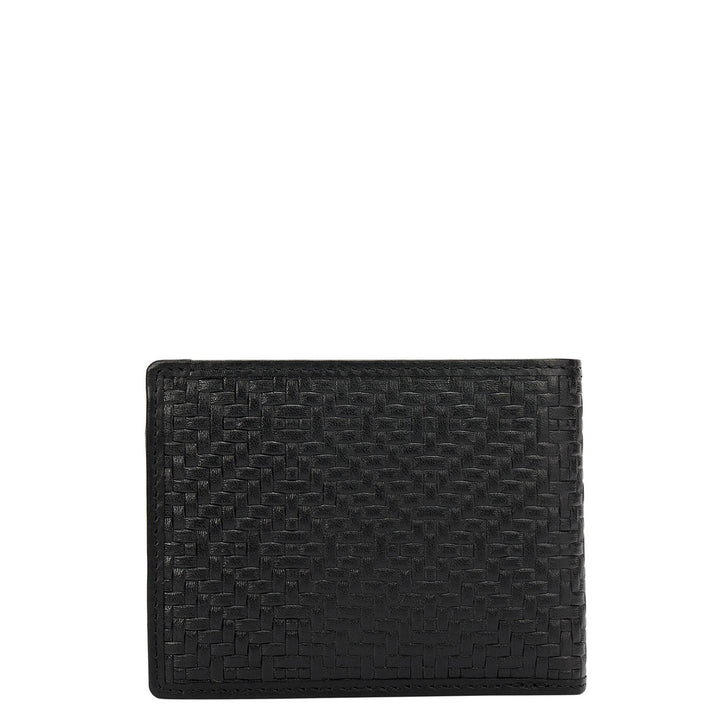Black Bifold Leather Mens Wallet