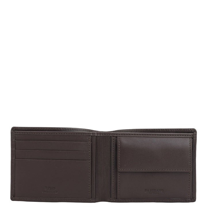 Brown Bifold Leather Mens Wallet