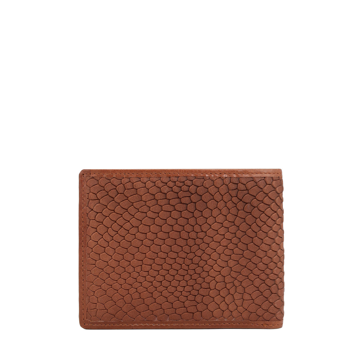 Cognac Bifold Leather Mens Wallet