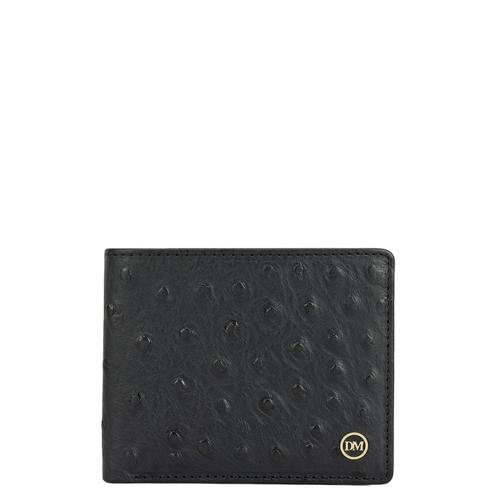 Black Bifold Leather Mens Wallet