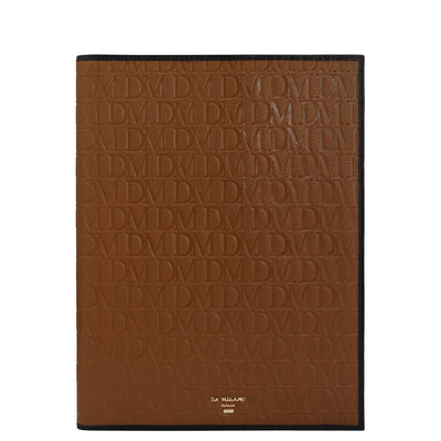 Monogram Leather Notepad - Tan