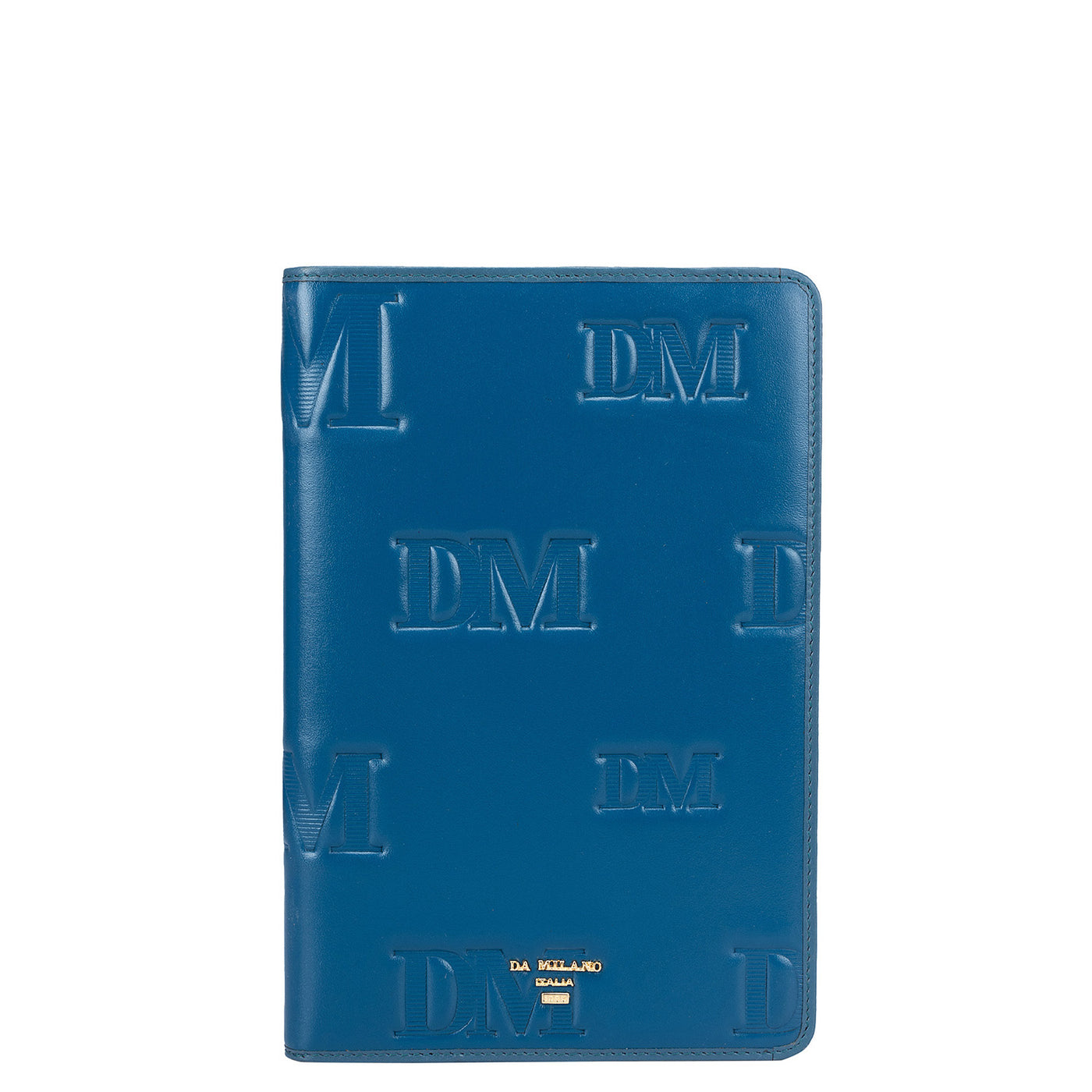 Monogram Leather Notepad - Navy Blue