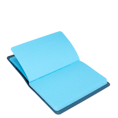 Monogram Leather Notepad - Navy Blue