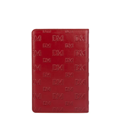 Monogram Leather Notepad - Wine Red