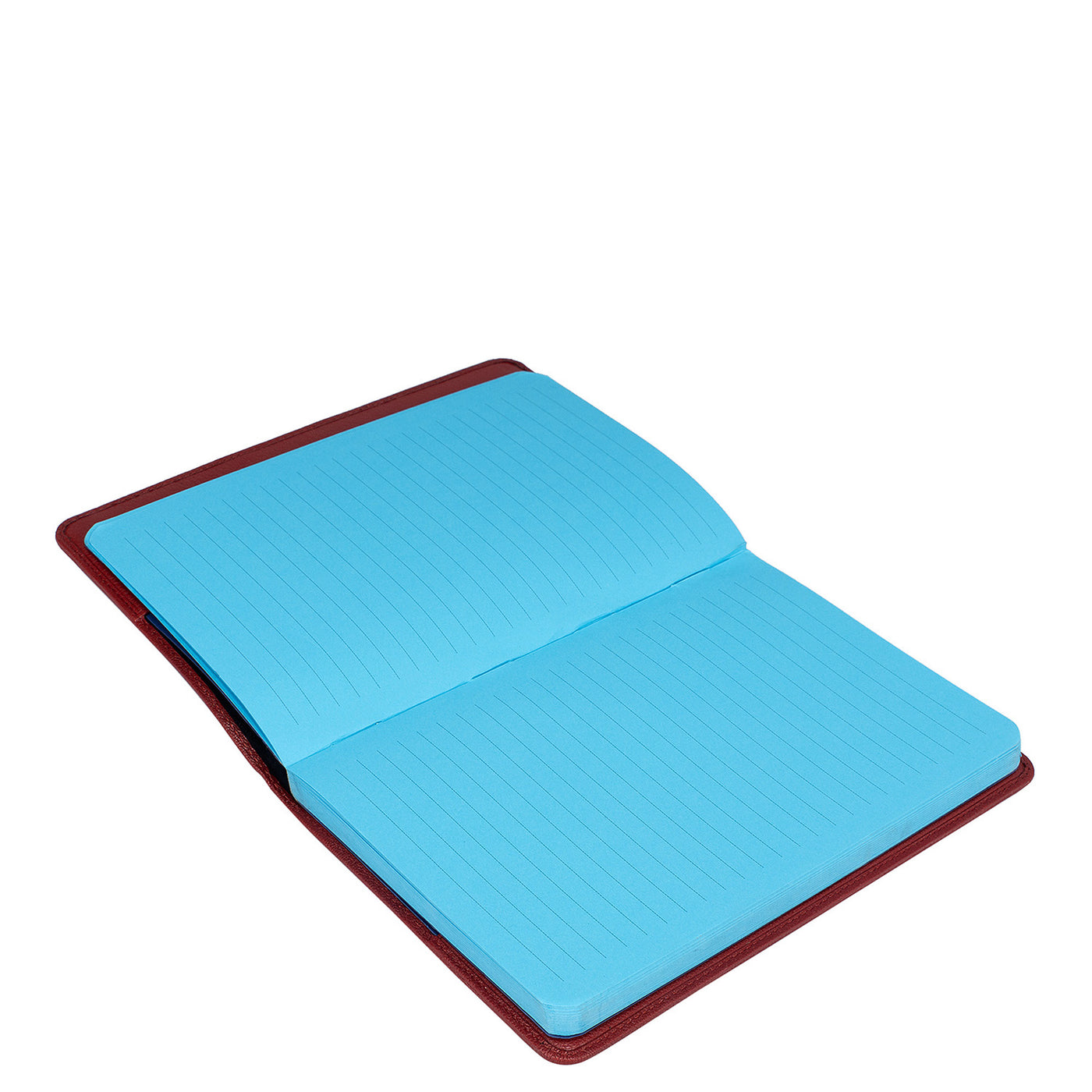 Monogram Leather Notepad - Wine Red