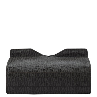 Monogram Leather Napkin Case - Chocolate