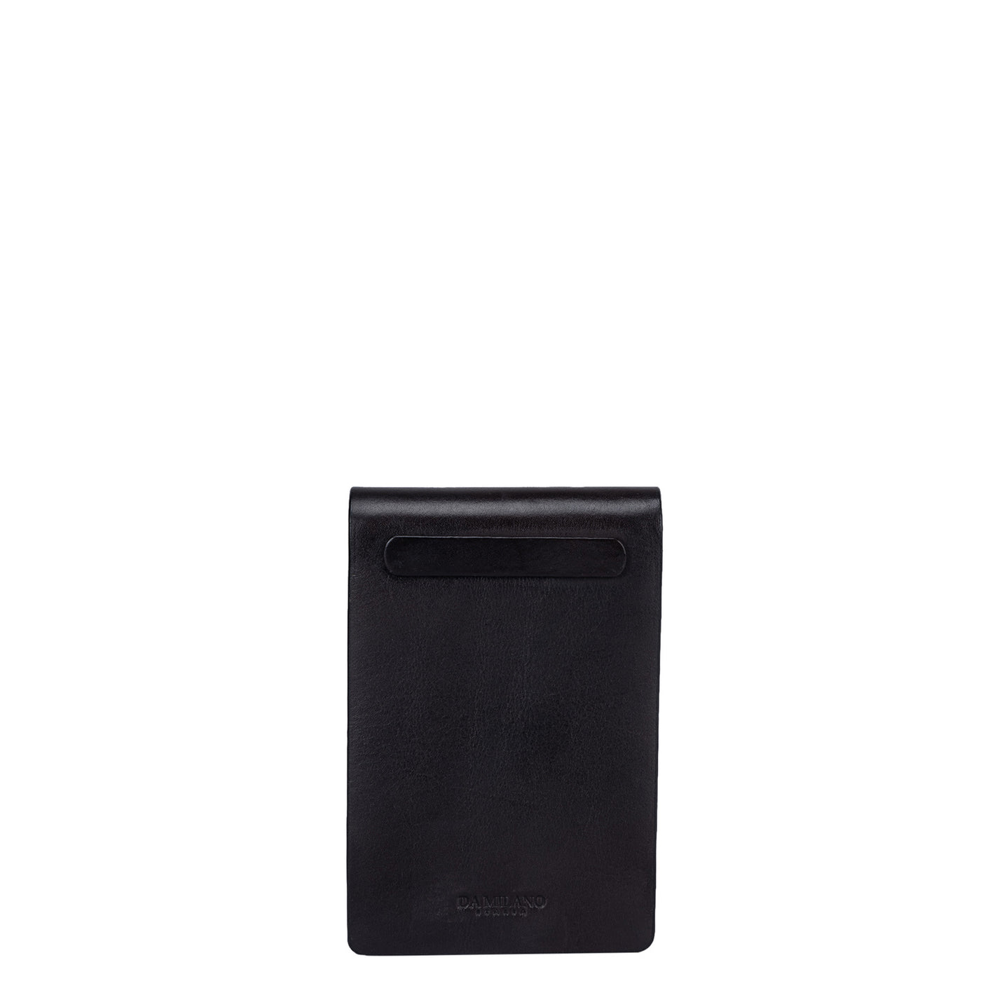 Plain Leather Notepad - Black