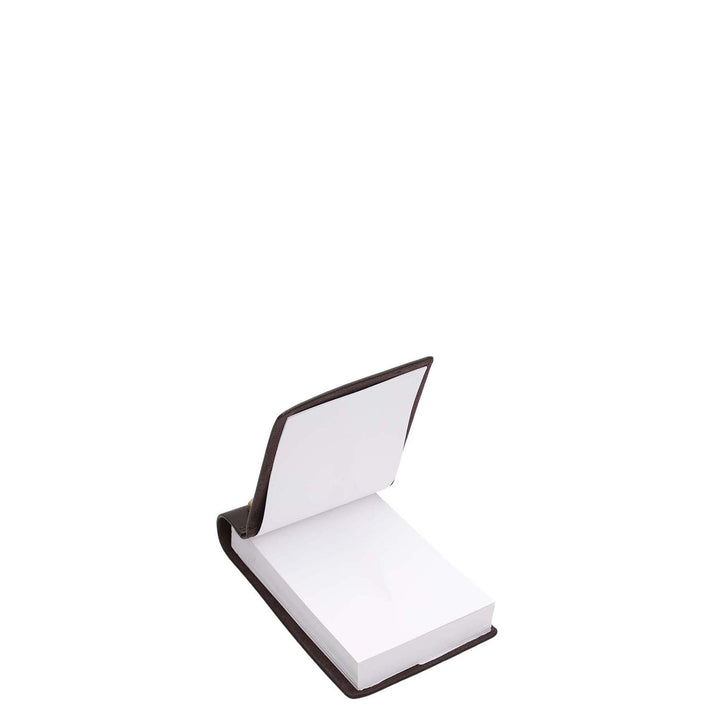 Plain Leather Notepad - Brown