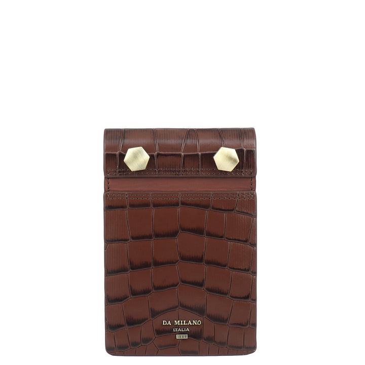 Croco Leather Notepad - Date