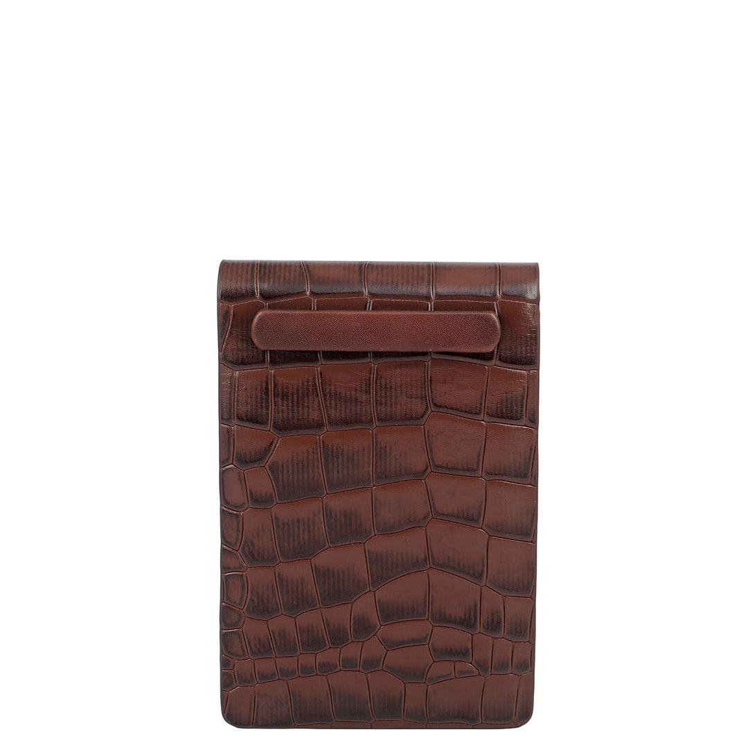 Croco Leather Notepad - Date