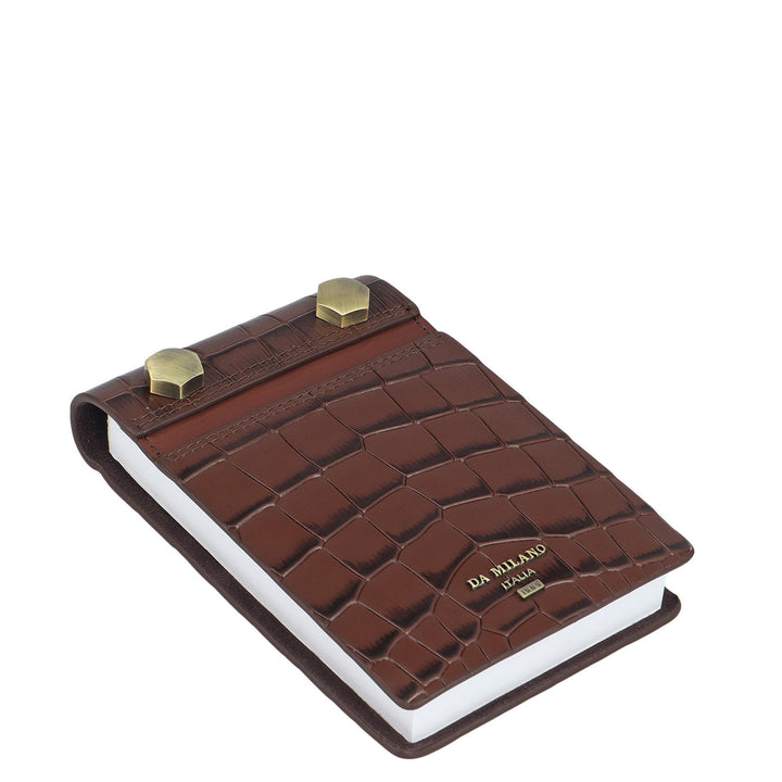 Croco Leather Notepad - Date