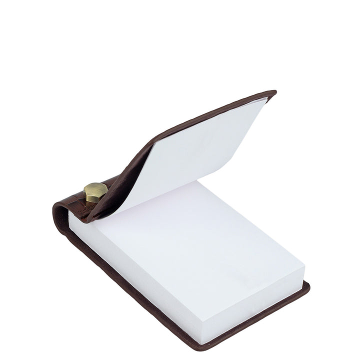 Croco Leather Notepad - Date