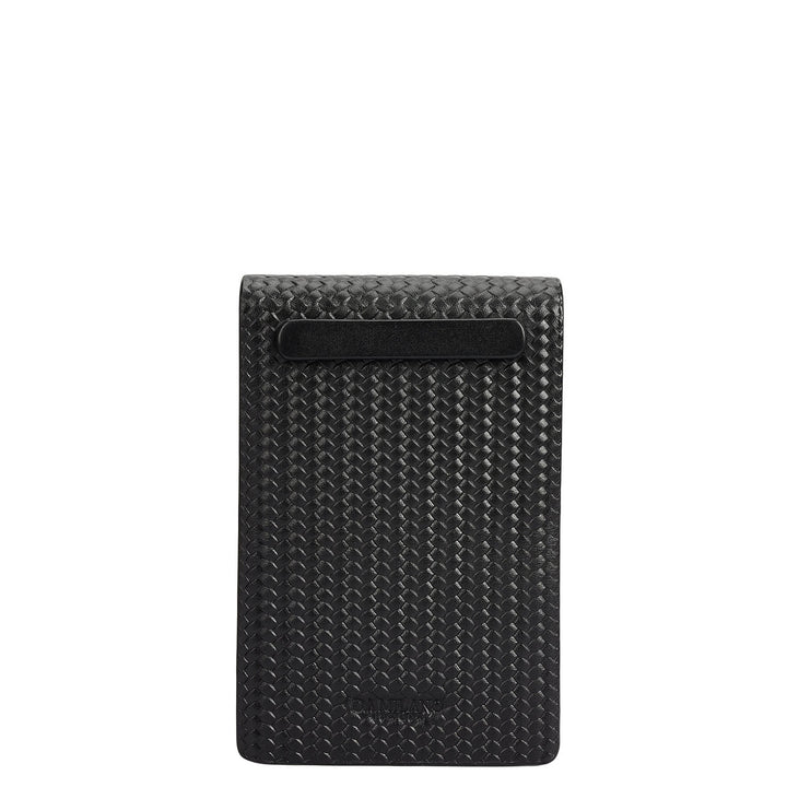 Mat Emboss Leather Notepad - Black