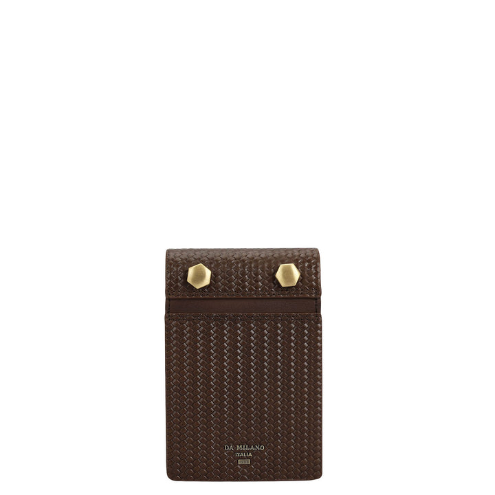 Mat Emboss Leather Notepad - Brown