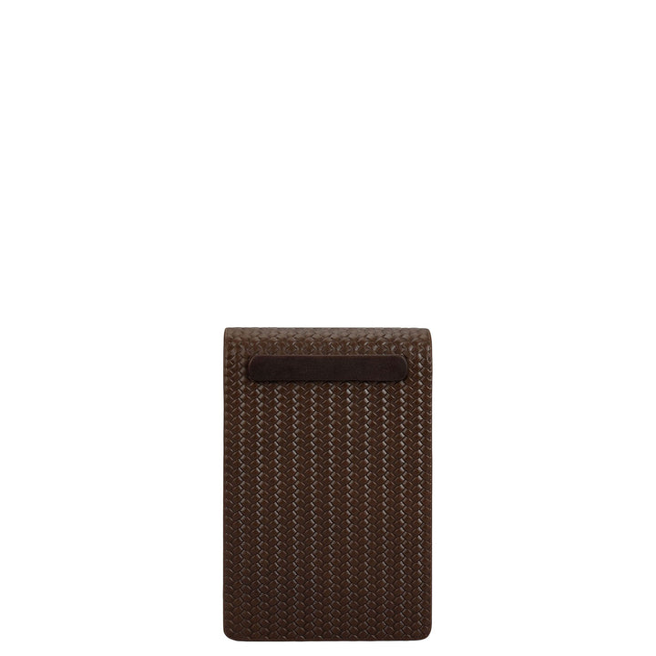 Mat Emboss Leather Notepad - Brown