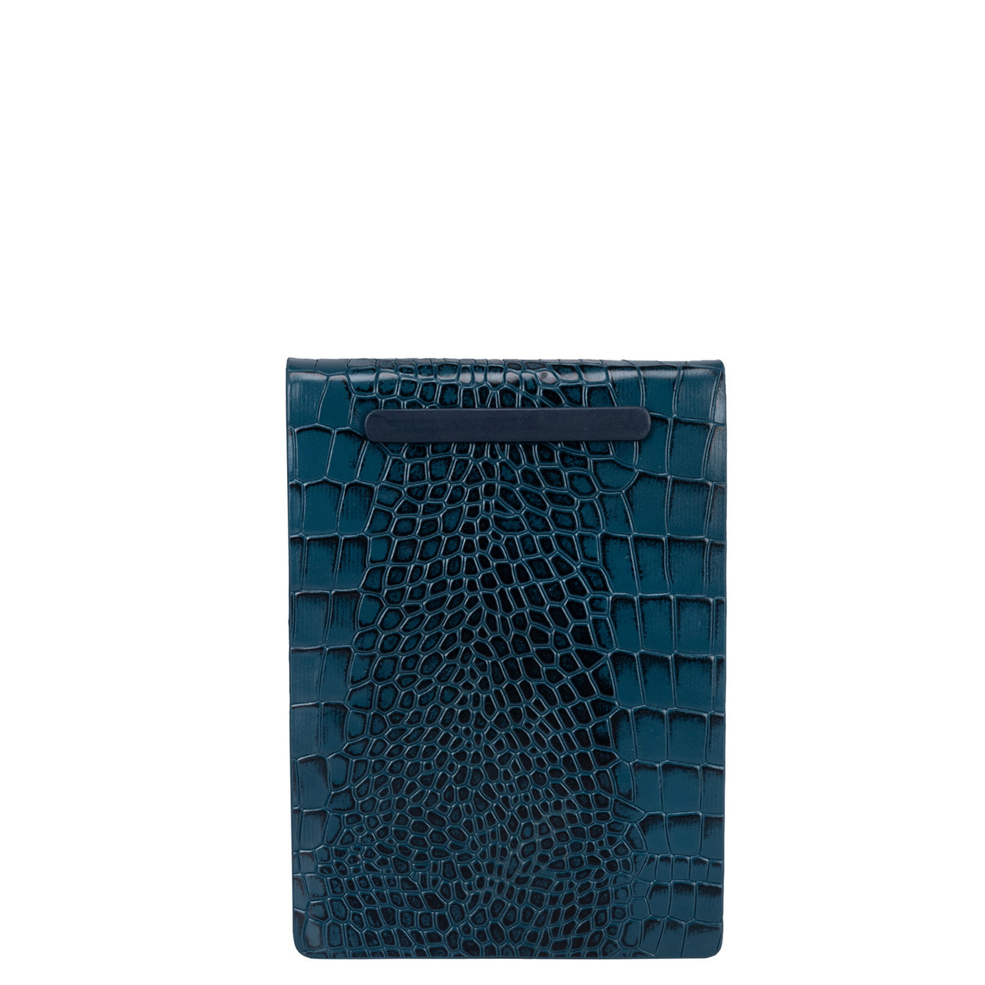 Croco Leather Notepad - Ocean